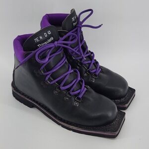 ALDO Leather Hiking Boots Men 9‎ US Vibram Sole Thinsulate Made in Italy